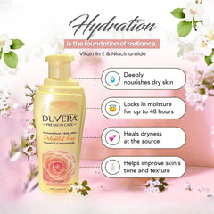 Duvera Delightful Rose Perfumed Hand & Body Lotion 250ml Duvera