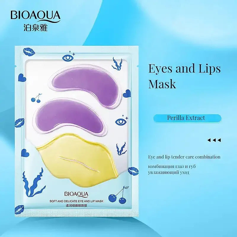 Bioaqua Nourishing Repairing Delicate Lip and Eye Mask set Bioaqua