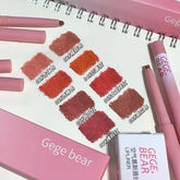 Gege Bear Lip Liner Pencil Matte Lipstick Gege Bear