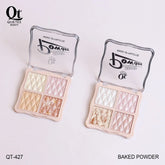 Quetee Beauty Baked Powder 4 Light Colors Highlighter Palette Quetee