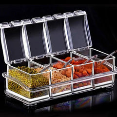Crystal Clear Seasoning Box- Pack Of 4 Cosmia.pk