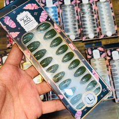 7To5 Talklee Shiny Artifical Nails With Free Stickers Talklee