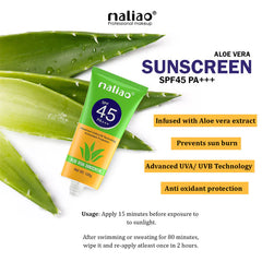 Maliao Aloe Vera Sunscreen SPF 45 PA+++ - 100g Maliao