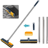 Bathroom Cleaning Brush with Scraper - Long Handle for Easy Reach Cosmia.pk
