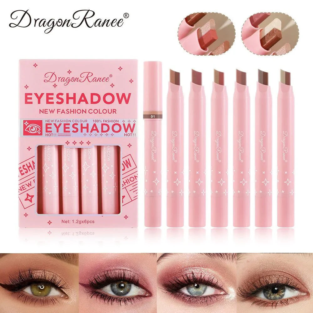 Dragon Ranee New Fashion Color 6pcs Stick Eyeshadow Set Dragon Ranee