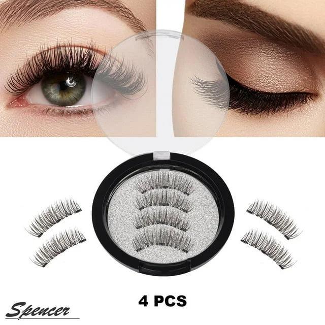 4 Pieces/Set Triple Magnetic False Eyelashes Cosmia.pk