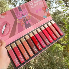 3Q Beauty Matte Lipgloss Set of 12 Shades 3Q Beauty