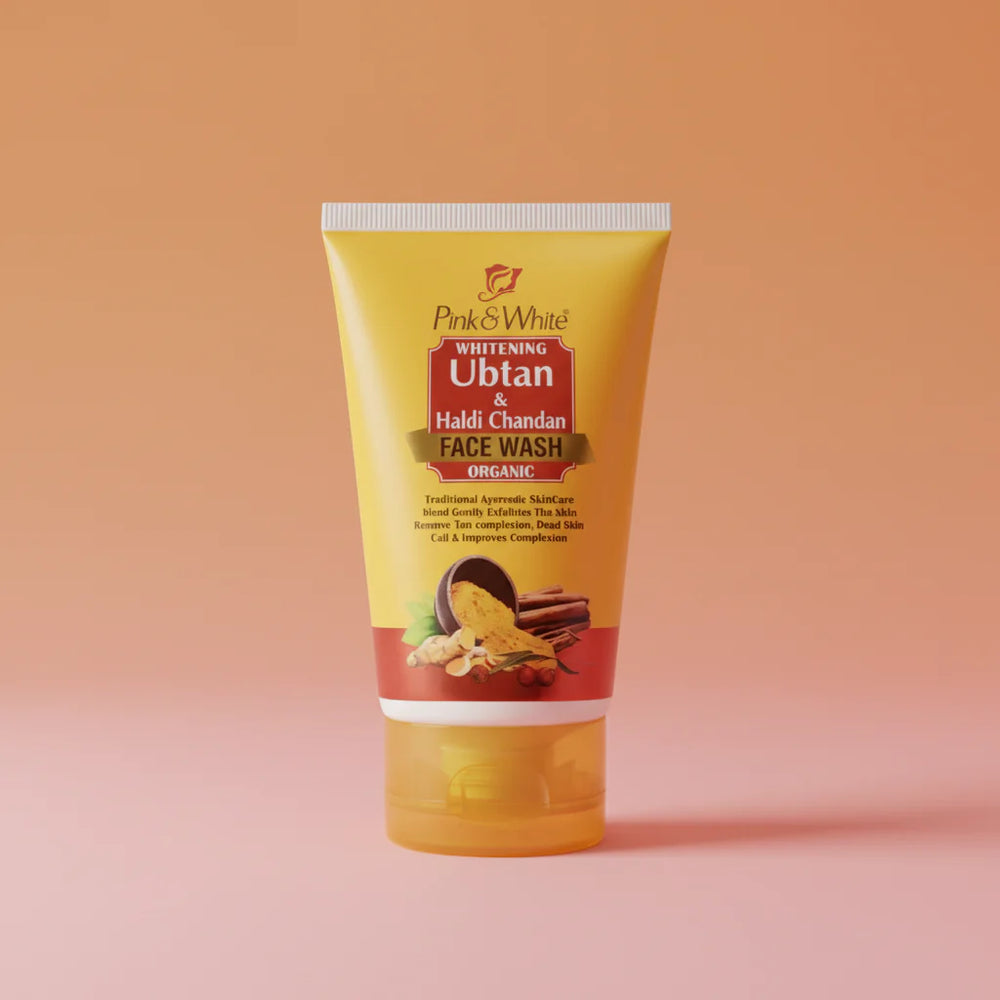 Pink & White Whitening Ubtan & Haldi Chandan Face Wash Pink & White