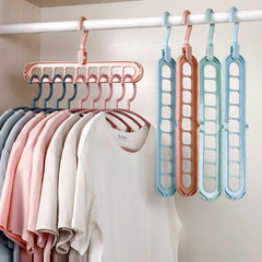 9 Hole Space Saving Hanger Multi-Function Rotatable Hanger Cosmia.pk
