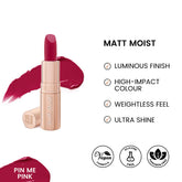 ST London - Matt Moist Long-Lasting Lipstick - Pin Me Pink cosmia.pk