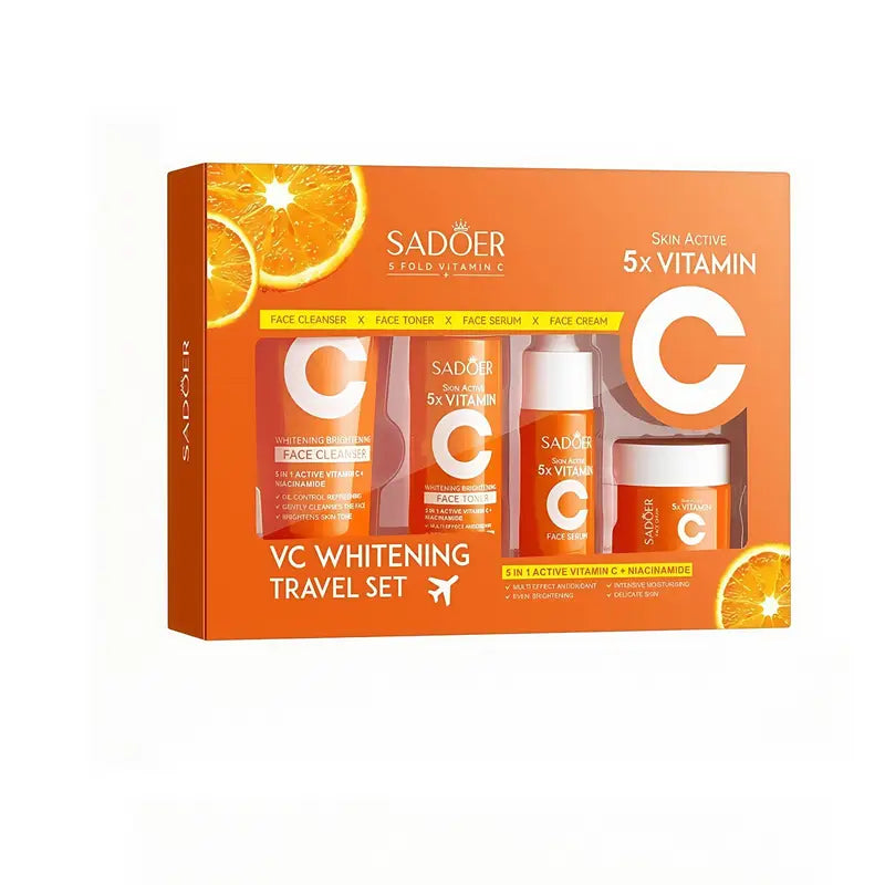 Sadoer 5x Vitamin C Whitening Travel Set of 4 Sadoer
