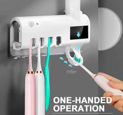 UV Toothbrush Sterilizer/Rechargeable Solar Power LED Disinfection Cosmia.pk
