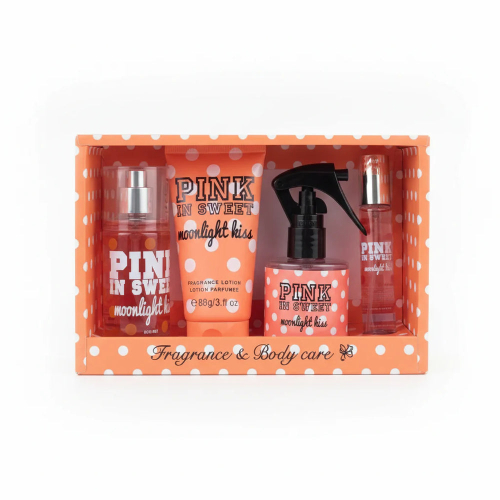 Pink In Sweet Moonlight Kiss Fragrance and Body Care Gift Set Pink In Sweet