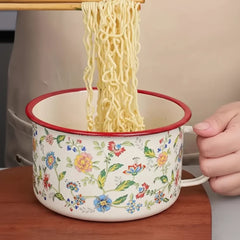 Thick Painted Porcelain Soup Bowls with Handles and Lids Cosmia.pk