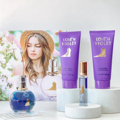 Love'n Violet Perfume Gift Set For Women Luxury Velvet