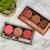 Rbory Beautiful Powder Blusher Palette - 3 Colors Rbory