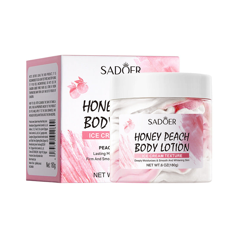 Sadoer Honey Peach Body Lotion Ice Cream Texture - 180g Sadoer