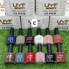 LMF Beauty Nail Polish – Permanent & Long-Lasting (Pack of 12) LMF Beauty