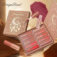 Dragon Ranee Cherry Matte Lip Gloss – 10 Pcs Set Dragon Ranee