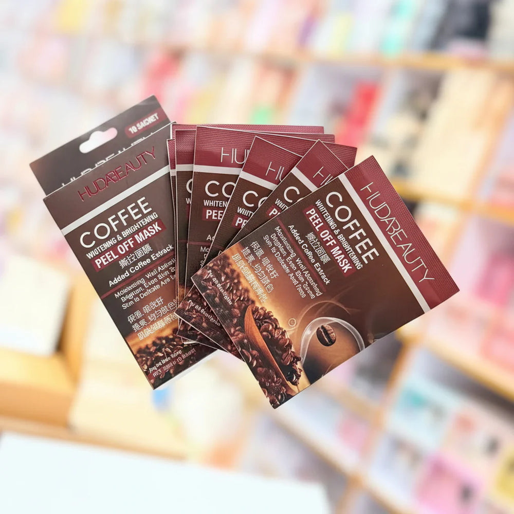 Huda Beauty Coffee Peel-Off Mask - 10Pcs Huda Beauty