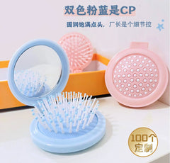 Folding Personalized Pocket Hair Brush Mini Hair Comb - Each Cosmia.pk