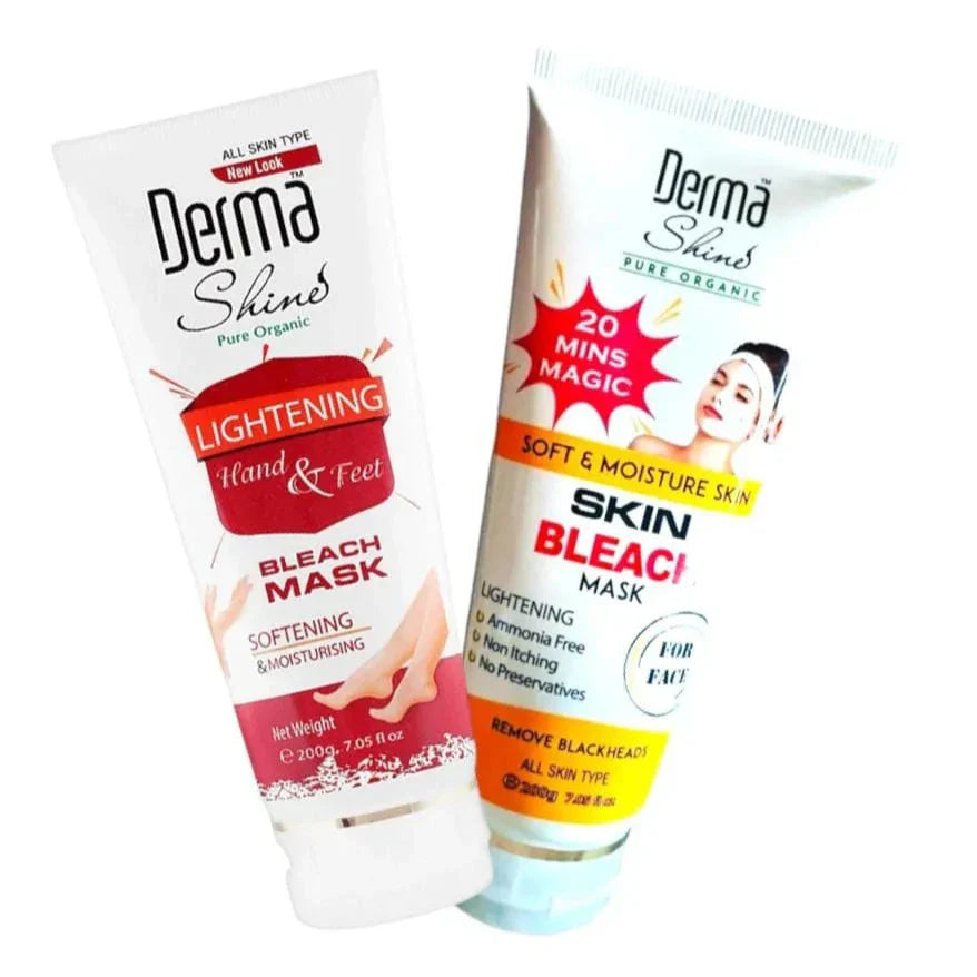 Derma Shine Bleach Kit - 200ml Tubes Derma Shine