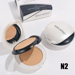 Miss Rose Black & White Two-Tone Compact Powder Miss Rose