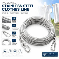 Stainless Steel PVC Coated Clothes Drying Rope Cosmia.pk