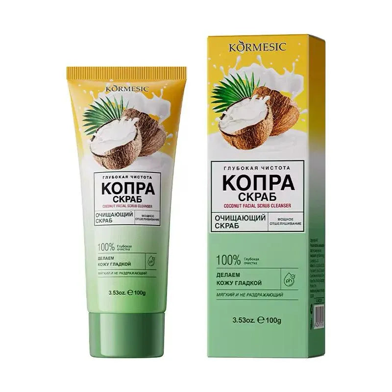 KORMESIC Non-Irritating & Hypoallergeni Oil Makeup Coconut Face Scrub - 100g KORMESIC