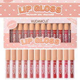 Hudamoji Silk Matte Liquid Lipgloss - 12PCS Set Huda Moji