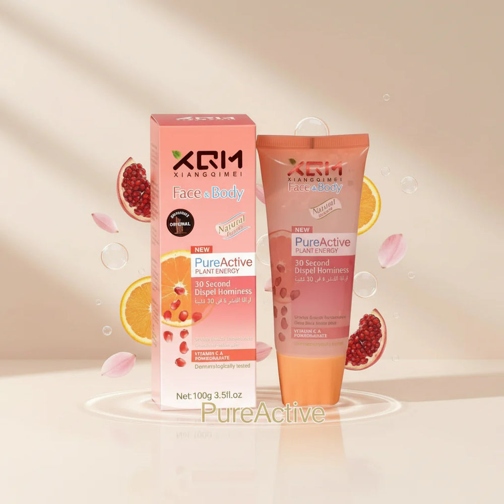 XQM Exfoliating Face and Body Scrub Gel Pomegranate and Vitamin C – 100g XQM