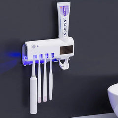 UV Toothbrush Sterilizer/Rechargeable Solar Power LED Disinfection Cosmia.pk