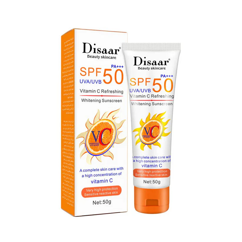 Disaar Sunscreen SPF50 PA+++ UVA/UVB Vitamin C Refreshing Protection Disaar