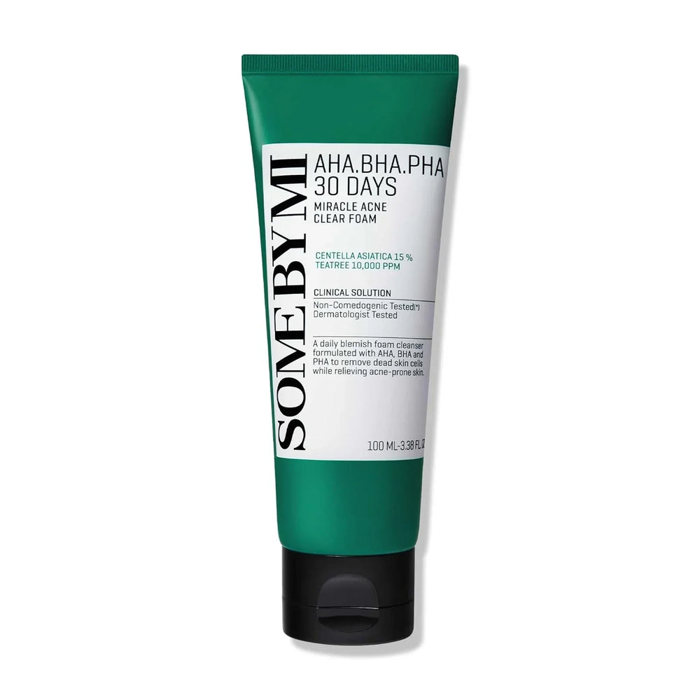 Some By Mi - AHA BHA PHA 30 Days Miracle Acne Clear Foam 100ml (Made in Korea) Some By Mi