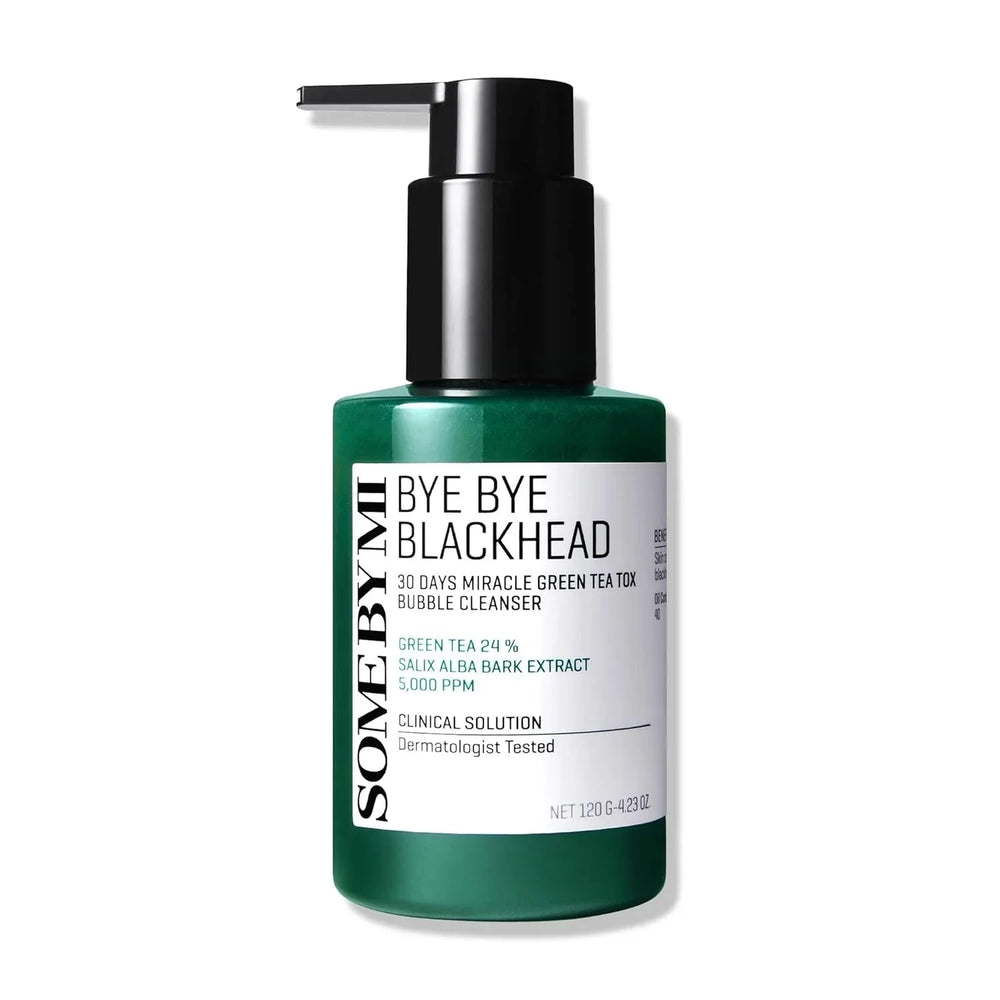 Some By Mi Bye Bye Blackhead 30 Days Miracle Green Tea Tox Bubble Cleanser - 120g Some By Mi