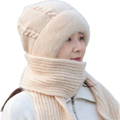 Windproof Winter Accessory - Cap With Muffler Cosmia.pk
