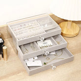 Acrylic Jewelry Organizer With 3 Drawers Cosmia