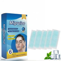 Migraine Cooling Headache Patch with Menthol & Camphor - 6 pcs Cosmia.pk