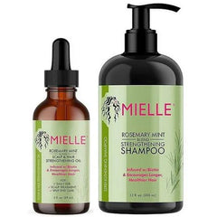 Mielle Organics Rosemary Mint Strengthening Hair Oil & Shampoo Mielle