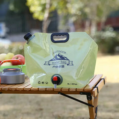 8L Foldable with Tap – Reusable for Camping, Trekking, Festivals & Cosmia.pk