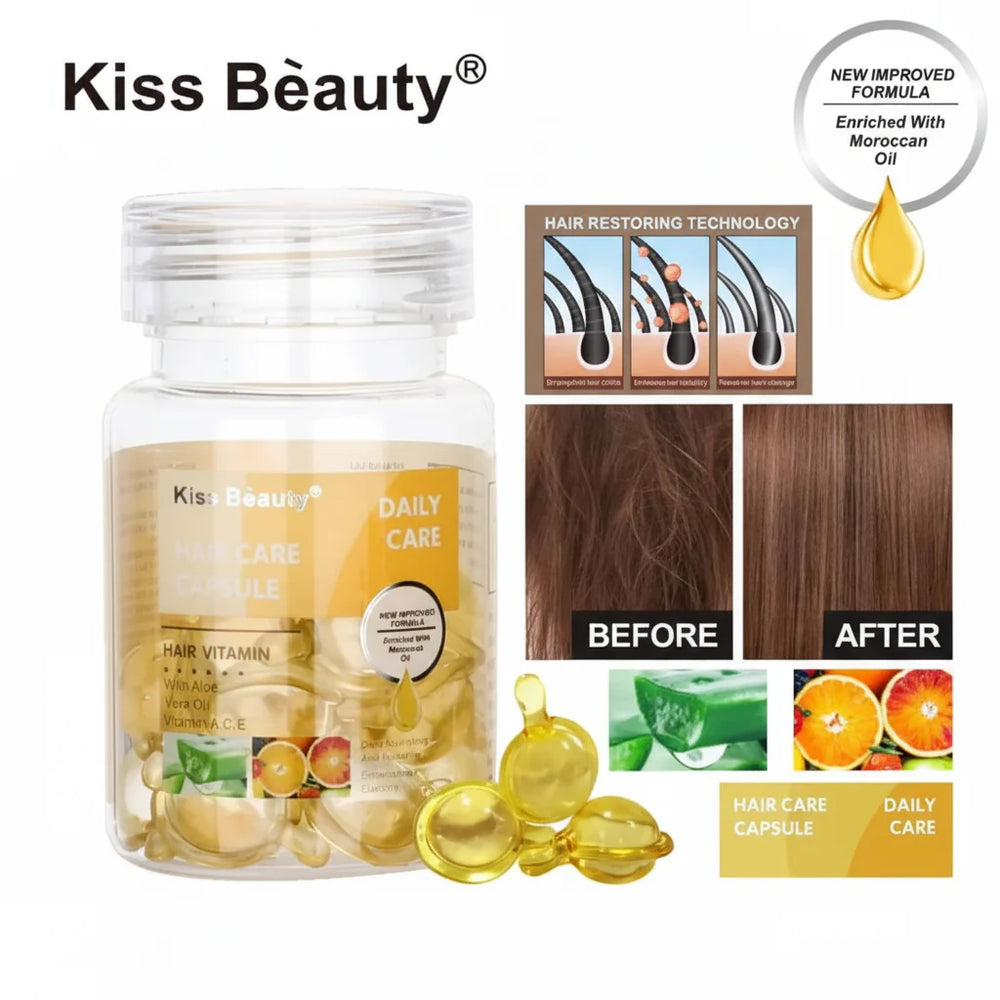 Kiss Beauty Hair Care Daily Care Capsule - 20g Kiss Beauty