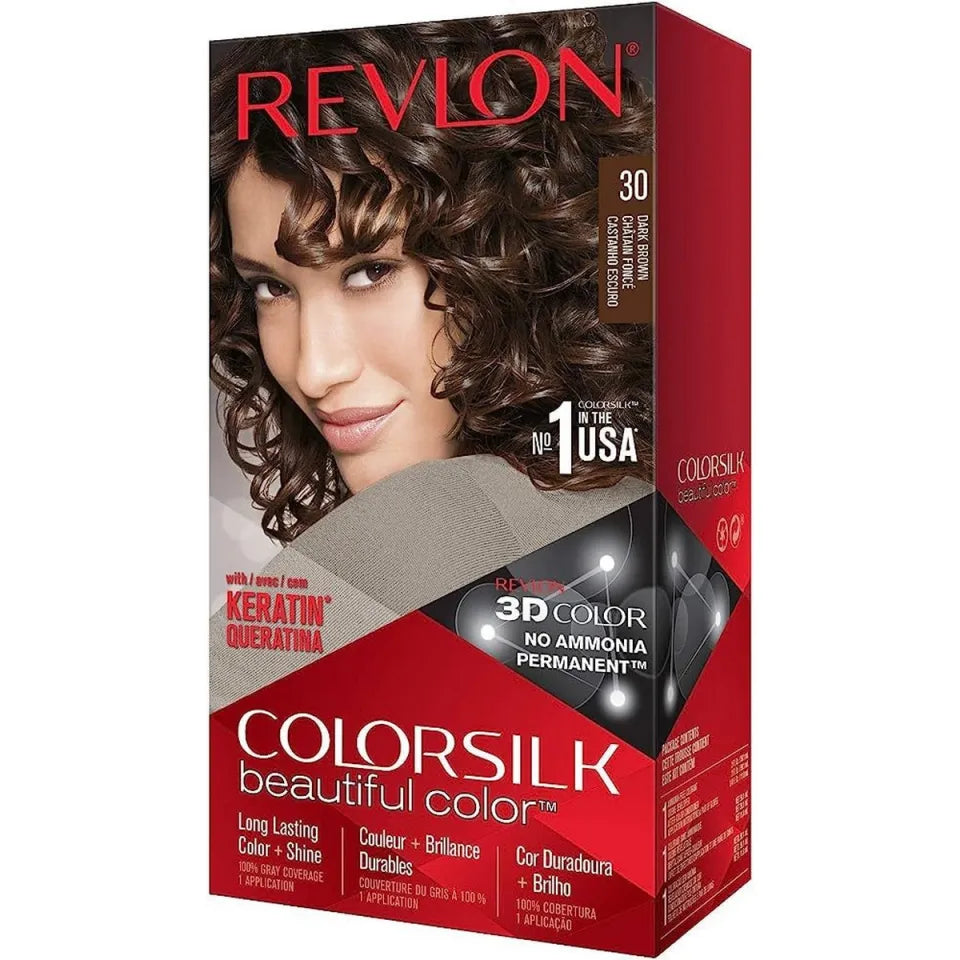 REVLON (Italy) 30 Dark Brown 3D Hair Color Revlon