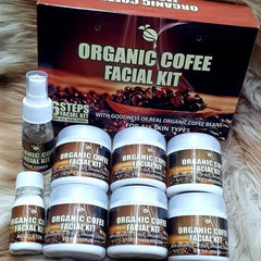 Organic Coffee Skin Whitening Facial kit Pack Of 6 Cosmia.pk