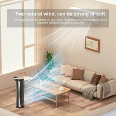 Electric Fan With LED Lights, Rechargeable Mini Tower Cooling Fan Cosmia.pk