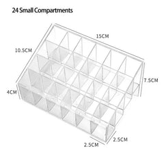 Acrylic Lipstick Nail Polish And Jewellery Display Rack 24 - Grid Cosmia.pk