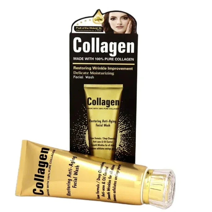 Wokali Collagen Anti‑Aging & Anti‑Acne Facial Wash - 120ml Wokali