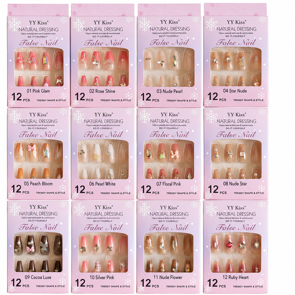 YY Kiss False Nail – 12Pcs YY Kiss