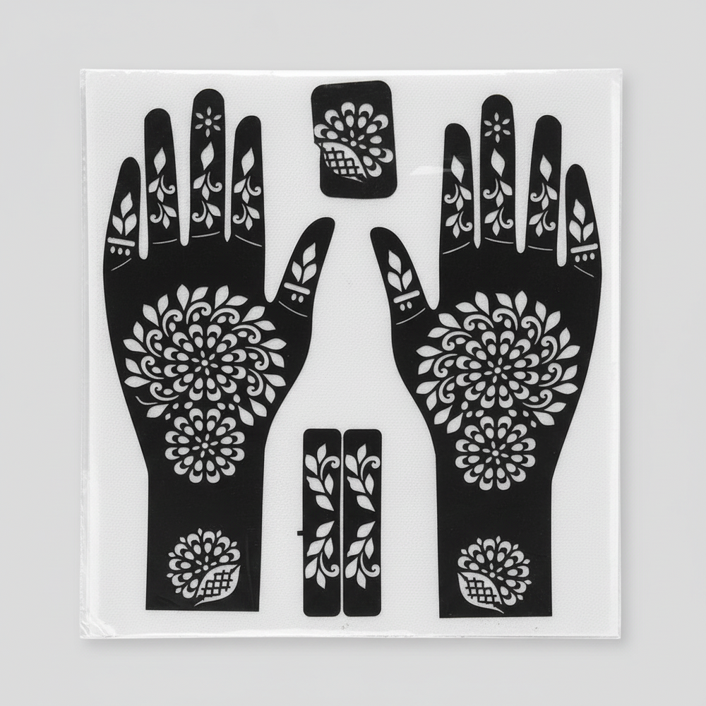 full hand mehndi sticker stencils for henna Cosmia.pk