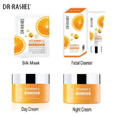 DR.Rashel 4 PC Vitamin C Brightening & Anti Aging Skin Care Series DR.Rashel