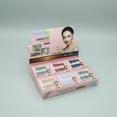 Romantic Myth Almond Style Press On Gel Nails - Each Box 12Pcs Romantic Myth